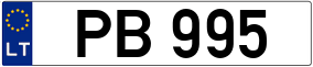 Trailer License Plate